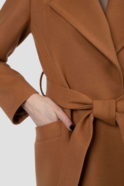 Пальто женское демисезонное (пояс) - El podio фото 9