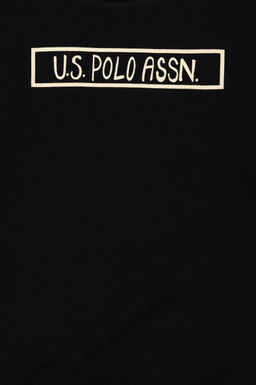 U. S. Polo Assn / Детский черный базовый свитшот с круглым вырезом - U.s. polo assn фото 6