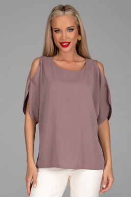 Блузка Аура (мокко) - Эльза фото 3