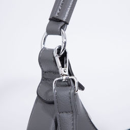 Сумка-багет на молнии, цвет серый - Simaland фото 6