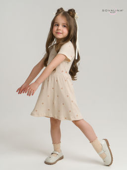 Платье Лето лапша кофейные сердечки