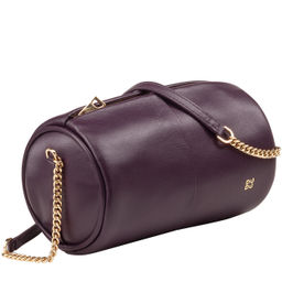 Итальянская кожаная сумка DuDu Bags серии Abigail | темно-фиолетовый