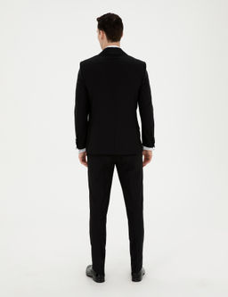 Смокинг Siyah Ex Slim Fit с жилетом черный