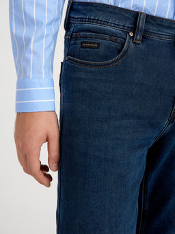 Утепленные мужские джинсы широкого кроя с начесом MOSSMORE