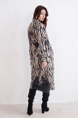 Платье-рубашка с английским воротником принт - Martichelli фото 369