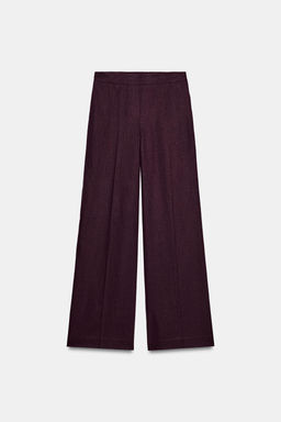 PANTAL?N RECTO LINO / Berenjena - Zara фото 7