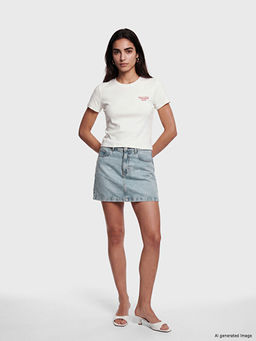 Regular Fit Mini Jean Etek