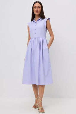Платье хлопок OD-796-3 сиреневое OD-796-3