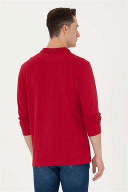 U. S. Polo Assn Мужская красная базовая толстовка с воротником поло - U.s. polo assn фото 12