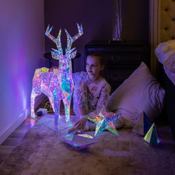 ULD-R501 220V DEER Светильник декоративный Олень. 500 светодиодов. Белый свет. Цвет корпуса радужный. TM Uniel - Volpe фото 5