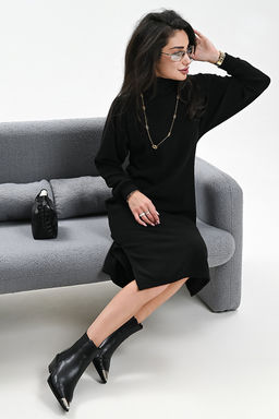 Платье теплое в рубчик