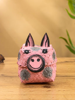 Корзинка «Поросёнок», 8×8×13 см, бамбук