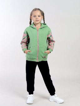 CRB wear / CWKG 63941-37 Толстовка для девочки,зеленый  фото 2