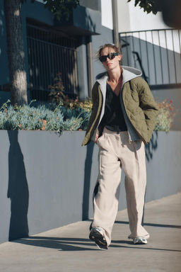 WATER-REPELLENT QUILTED HOODED JACKET - Zara фото 2