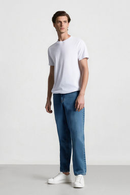 %100 Pamuk Baggy Fit Jean Pantolon - Defacto фото 3
