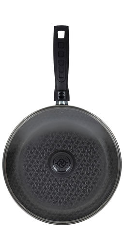 Сковорода 220мм, 1 ручка, стеклянная крышка Кружево - Калитва фото 3