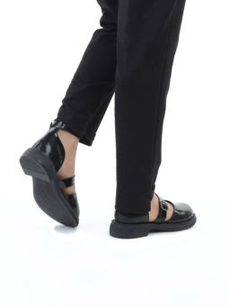 06-YD31-4E BLACK Туфли женские (натуральная кожа)