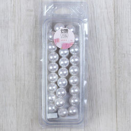 Подхват для штор Бусы из жемчуга, d = 1,5 см, 39 см, цвет белый - Арт узор фото 2