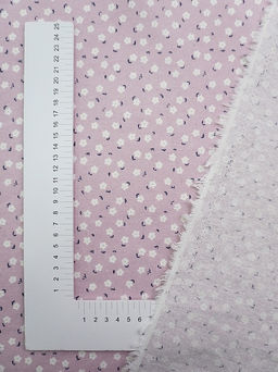 Теплый хлопок Дюймовочка цв.сиренево-розовый, СОРТ2, ш.1.45м, хлопок-100%, 150гр/м.кв - Купава фото 5