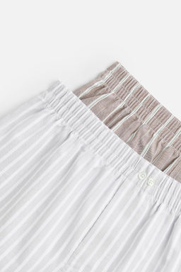PACK OF 2 CONTRAST POPLIN BOXERS - Zara фото 3