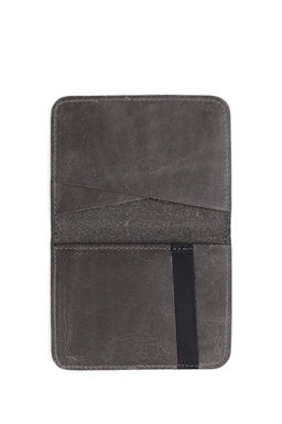 Мужская серая визитница Неожиданная скидка в корзине