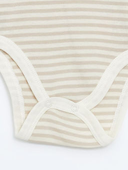 Bask?l? Erkek Bebek ??t??tl? Bodysuit 2li