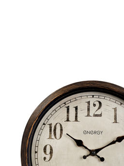 Часы настенные ENERGY ЕС-155, интерьерные, d=30.5 см, плавный ход, коричневые