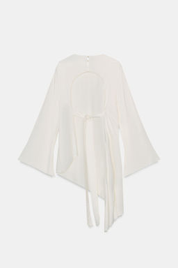 TOP ASIM?TRICO SATINADO ZW COLLECTION / Blanco roto - Zara фото 6