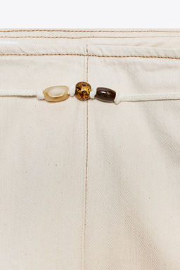 Z1975 WIDE-LEG HIGH-WAIST BEADED JEANS - Zara фото 16