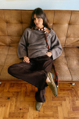 JERSEY PUNTO BROCHE / Marr?n / Topo - Zara фото 3