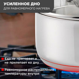 Кастрюля ТРАДИЦИЯ 1,75л мет.крышка,d160 с ТРС с прут.ручки, арт. 3с98 Аша Вывод