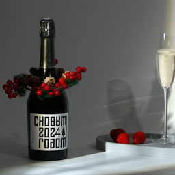 Украшение на бутылку Удача