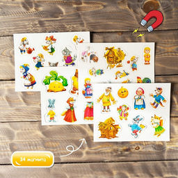 Обучающие магниты Сказки - Лесная мастерская фото 5