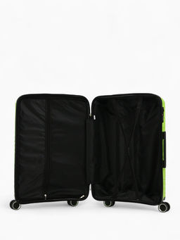 Чемодан на колёсах средний 75 л (M), на молнии, кодовый замок, 4 колеса, зелёный