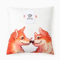 Подушка декоративная Этель. Влюблённая парочка, 40?40 см, велюр  фото 6