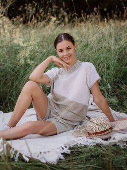 Джемпер лен