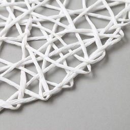 Салфетка сервировочная «Доляна. Трава», цвет молочный, d=38 см