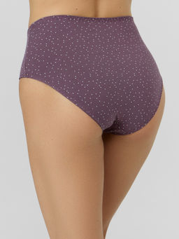 Цена за 2 штуки! Трусы макси женские фиолетовые в горошек - Mark formelle фото 3
