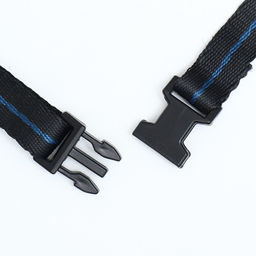 Намордник для собак №3 с трехсторонним ремешком, каучук, ДН 8 см, ОМ 28 см, чёрный - Пижон фото 4