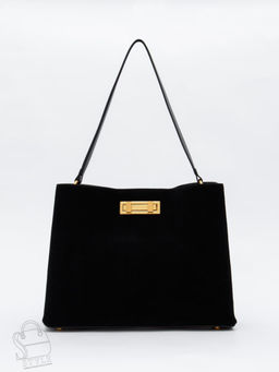 Сумка женская кожаная 1087MF black Polina&Eiterou