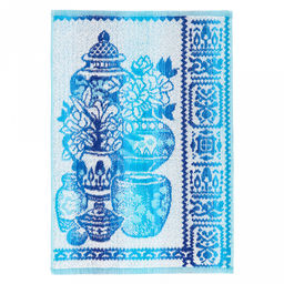 Полотенце кухонное махровое 30х50см, пестротканое, плотность 420гр/м2, хлопок 100%, "Утварь" (Россия)