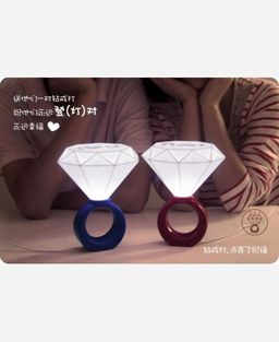 Светильник Кольцо с бриллиантом цвет красный 904003 - Yiwu youda import & export co фото 2