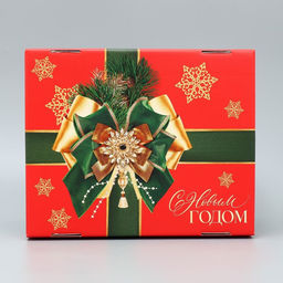 Коробка подарочная новогодняя складная «Роскошный новый год», 31.2×25.6×16.1 см
