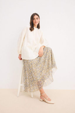 Pilise Bask?l? Sifon Maxi Etek - Defacto фото 2