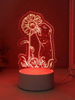 Светильник 3D RISALUX Суслик и ромашка, LED-ночник, RGB, от сети, 9.5?10.1?17 см  фото 4
