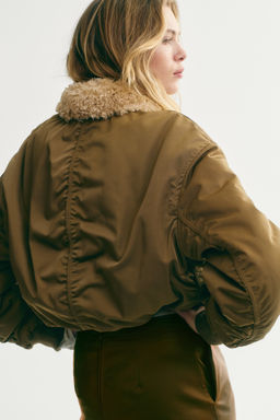 Cazadora bomber con cuello - H&m фото 6