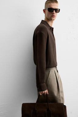 TEXTURED POLO SHIRT - Zara фото 6