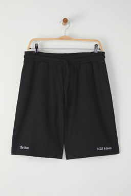 TRENDYOL MAN Siyah Oversize/Genis Kesim Dokulu Nak?sl? Sort & Bermuda TMNSS25SR00044 - Trendyolmilla фото 6