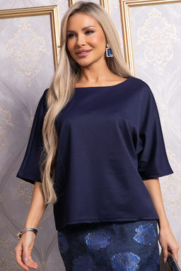 Блуза Стильный замысел (синяя) Б14842-10М