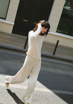 Genis Paca TENCEL TM Bej Lyocell Pantolon